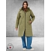 Kaffe Curve Parka Leina Step  Dusky Green